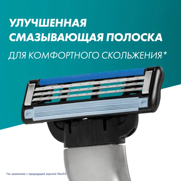 Изображение товара Бритвенный станок Gillette Mach3 (+ 2 кассеты)