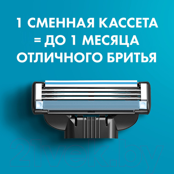 Изображение товара Бритвенный станок Gillette Mach3 (+ 2 кассеты)