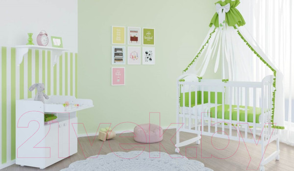 Изображение товара Шкаф Polini Kids Simple двухсекционный (белый)