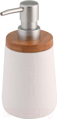 Изображение товара Дозатор для жидкого мыла Axentia Wellness 128212 (керамика/бамбук)