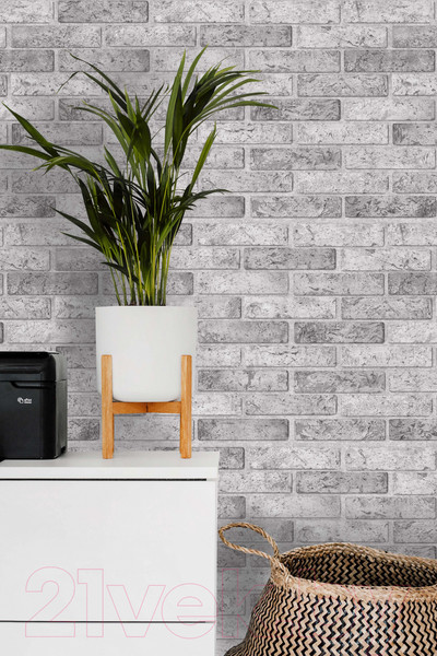 Изображение товара Панель ПВХ Grace Кирпич старый серый (1025x495x3.5мм)