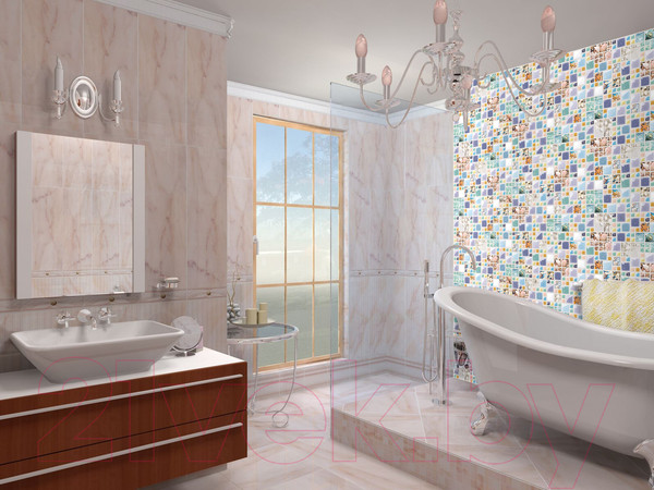 Изображение товара Панель ПВХ Grace Мозаика Лагуна (955x480x3.5мм)