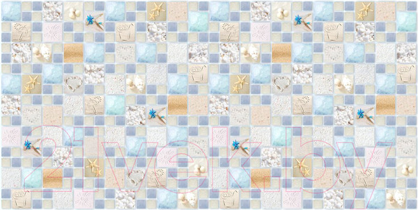 Изображение товара Панель ПВХ Grace Мозаика Лагуна песчаная (955x480x3.5мм)