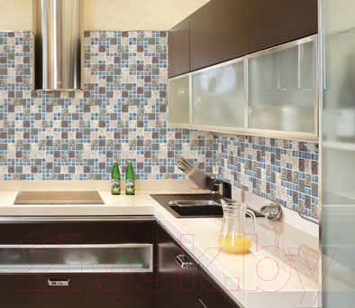 Изображение товара Панель ПВХ Grace Мозаика Морской бриз (955x480x3.5мм)