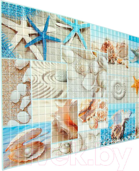 Изображение товара Панель ПВХ Grace Мозаика Пляж (955x480x3.5мм)