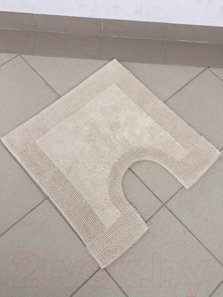 Изображение товара Коврик для туалета Axentia Quatro WC 851573 (60x60, кремовый)