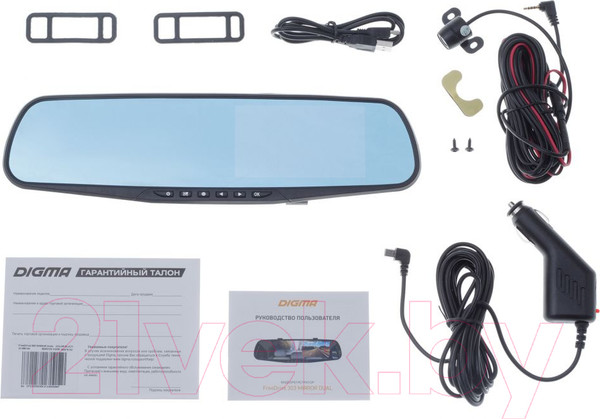 Изображение товара Видеорегистратор-зеркало Digma FreeDrive 303