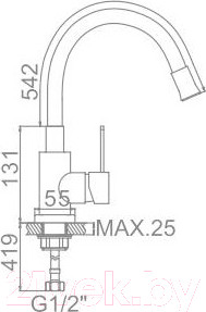 Изображение товара Смеситель Ledeme L74004-3 (белый)