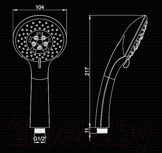Изображение товара Лейка ручного душа Ledeme L01