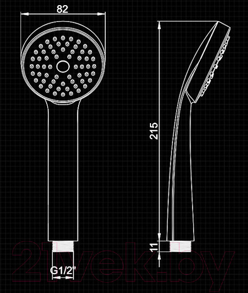 Изображение товара Лейка ручного душа Ledeme L11