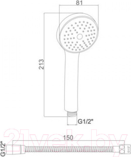 Изображение товара Душевой гарнитур Ledeme L11-40
