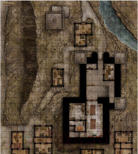 Изображение товара Игровое поле для настольной игры Мир Хобби Pathfinder. Деревня