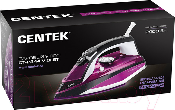 Изображение товара Утюг Centek CT-2344 (фиолетовый)