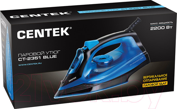 Изображение товара Утюг Centek CT-2351 (синий)