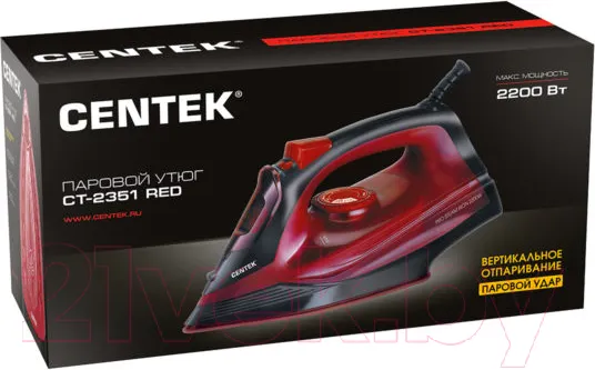 Изображение товара Утюг Centek CT-2351 (красный)