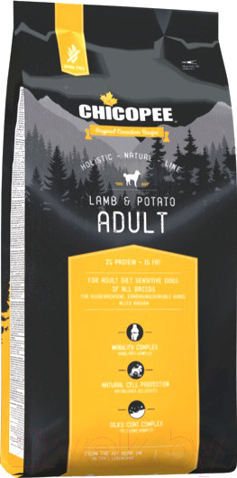 Изображение товара Сухой корм для собак Chicopee HNL Adult Lamb & Potato (12кг)