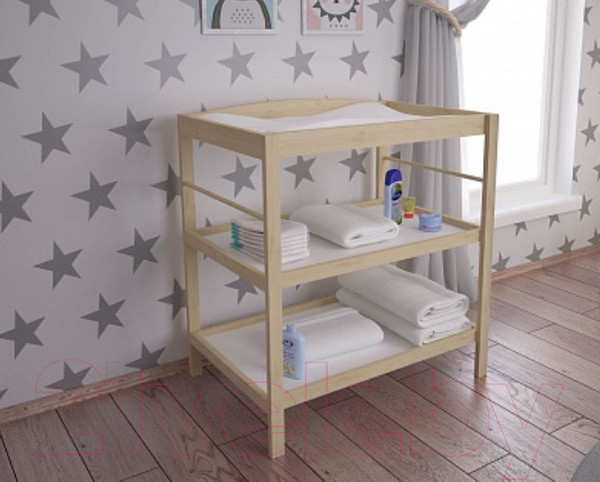 Изображение товара Столик пеленальный Polini Kids Simple 1080 (натуральный)