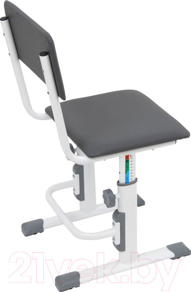 Изображение товара Стул детский Polini Kids City Smart регулируемый (L, белый/серый)