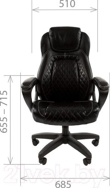 Изображение товара Кресло офисное Chairman 432 (экокожа/черный)