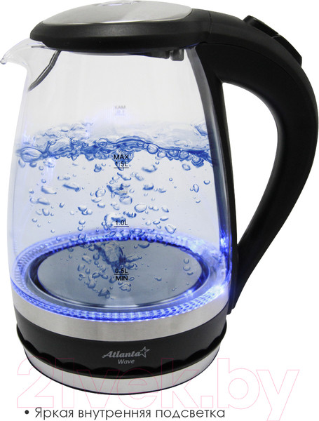 Изображение товара Электрочайник Atlanta ATH-2463 (черный)