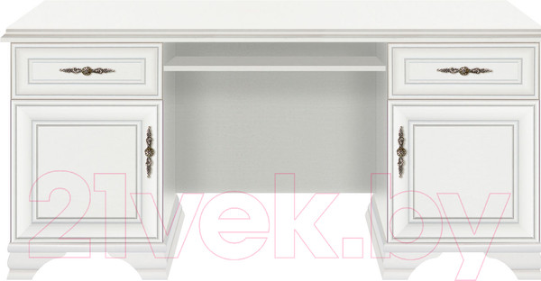 Изображение товара Компьютерный стол Black Red White Kentaki S320-BIU2D2S (белый/белый)