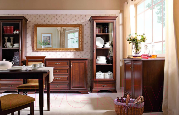 Изображение товара Компьютерный стол Black Red White Kentaki S320-BIU2D2S (каштан/каштан)