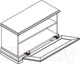 Изображение товара Тумба в прихожую Black Red White Kentaki S320-SFK1B (каштан/каштан)