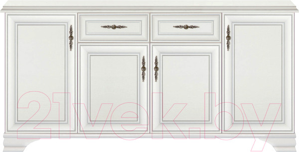 Изображение товара Тумба Black Red White Kentaki S320-KOM4D2S (белый/белый)