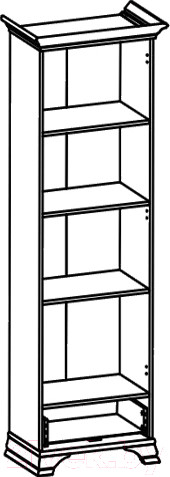 Изображение товара Шкаф Black Red White Kentaki S320-REG1D1S (каштан/каштан)