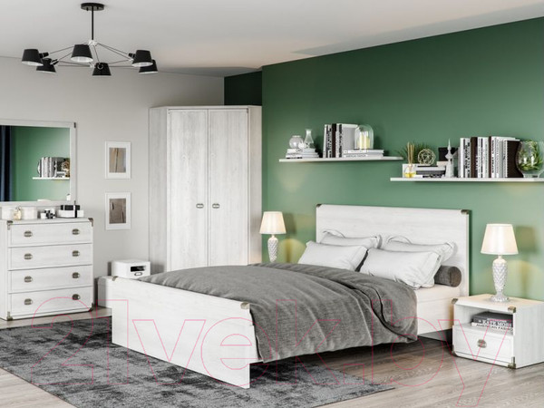 Изображение товара Шкаф Black Red White Kentaki S320-SZF2D1S (белый/белый)