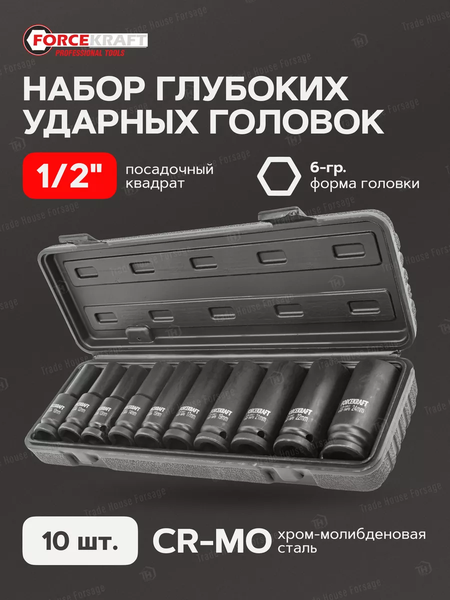 Изображение товара Набор головок слесарных ForceKraft FK-4107-5MPB (16210)