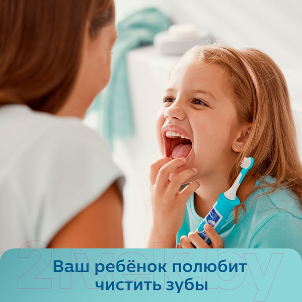 Изображение товара Детская звуковая зубная щетка Philips Sonicare For Kids HX6322/04