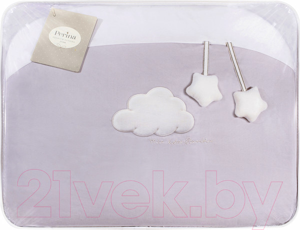 Изображение товара Комплект постельный для малышей Perina Бамбино / ББ6-01.2 (6 предметов, серый)