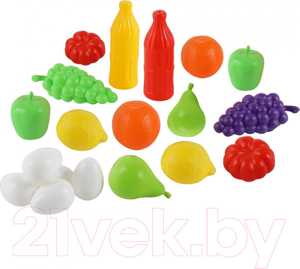 Изображение товара Тележка игрушечная Полесье Supermarket №1 с набором продуктов / 68477 (в сеточке)