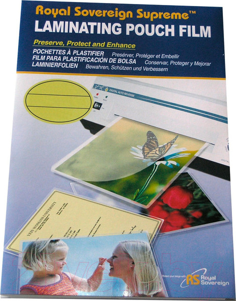 Изображение товара Пленка для ламинирования Royal Sovereign АЗ, 100мкм (матовая ПЭТ)