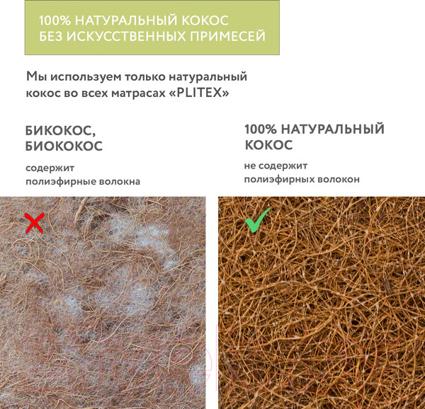 Изображение товара Матрас в кроватку Plitex Aloe Vera Simple АВ-05/1