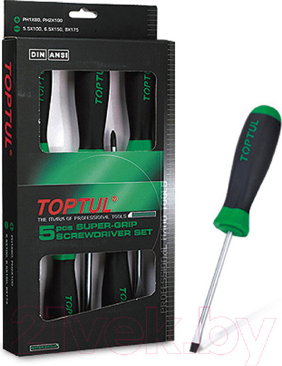 Изображение товара Набор отверток Toptul GAAE0504 (5 предметов)