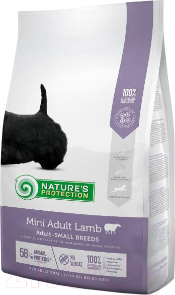 Изображение товара Сухой корм для собак Nature's Protection Adult Mini Lamb / NPS24423 (2кг)