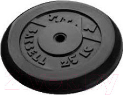 Изображение товара Диск для штанги Титан d26мм 25кг (черный)