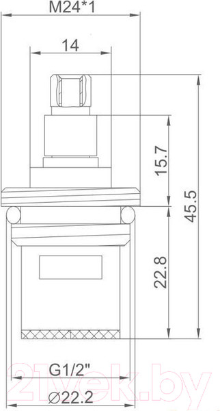 Изображение товара Кран-букса Ledeme L52-12