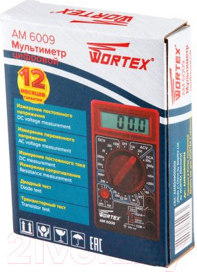 Изображение товара Мультиметр цифровой Wortex AM 6009 (AM6009000014)