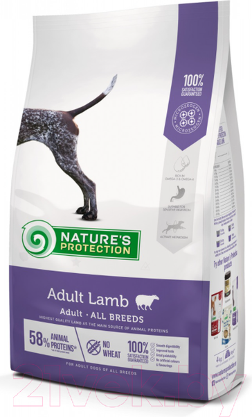 Изображение товара Сухой корм для собак Nature's Protection Adult Lamb / NPS24340 (12кг)