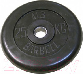 Изображение товара Диск для штанги MB Barbell d26мм 25кг (черный)