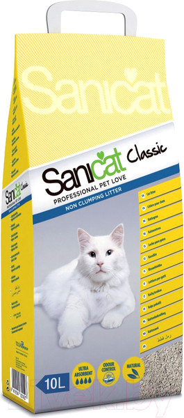 Изображение товара Наполнитель для туалета Sanicat Classic Professional (10л)