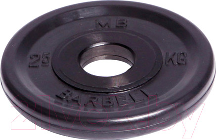 Изображение товара Диск для штанги MB Barbell Олимпийский d51мм 2.5кг (черный)
