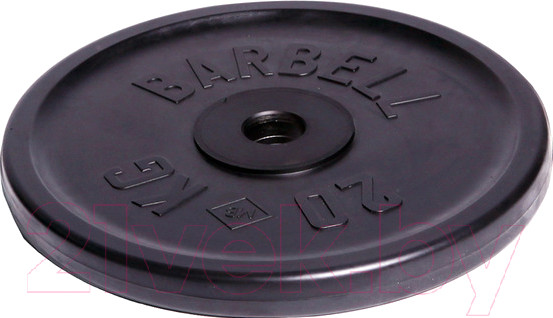Изображение товара Диск для штанги MB Barbell Олимпийский d51мм 20кг (черный)