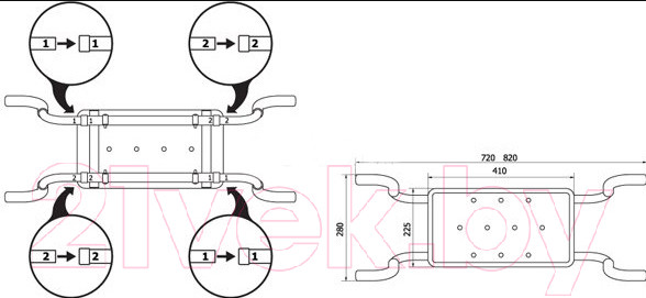 Изображение товара Сиденье для ванны Bisk Pro 06218 (белый)