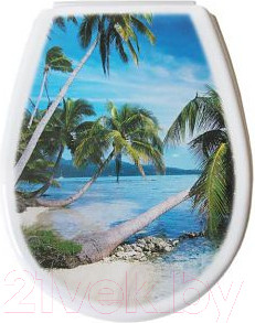 Изображение товара Сиденье для унитаза Bisk Lilia Foto 80377 (пальма)