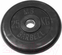 Изображение товара Диск для штанги MB Barbell d51мм 25кг (черный)