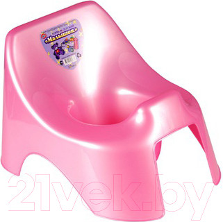 Изображение товара Детский горшок Эльфпласт Малышок 069 (розовый перламутр)